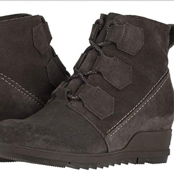 New Sorel Envie Lace wedge comfort boots 6.5 37.5 - Picture 2 of 5